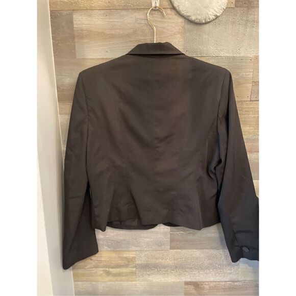 A Line stretch 12 black polyester tailored 2 button blazer - Picture 2 of 5